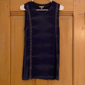 Anama Small Blue Dress/Shirt with embroidery